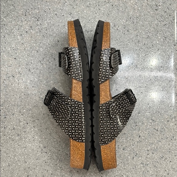 Papillio Black and Brown Sandals with Adjustable Straps - Picture 7 of 8